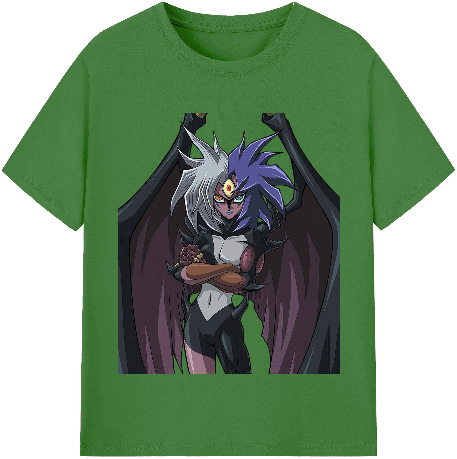 （画像用） 遊☆戯☆王 Yu-Gi-Oh! レディースカジュアルプリントTシャツ（綿100％）